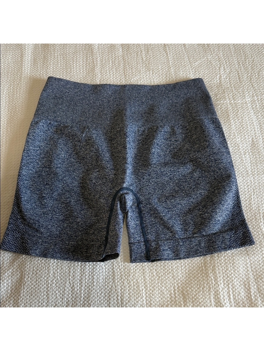 Amazon Navy Blue Heathered Women's Biker Shorts- Size S